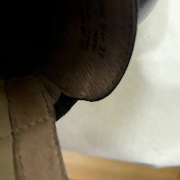 Dansko Soft Black Leather Loafer with Rubber Sole and Grosgrain Detail Size 37 - Picture 8 of 10